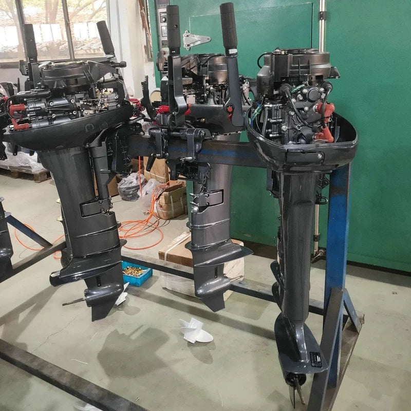 Look Here! YAMABISI 2 Stroke 15hp Outboard Motor Engine Long Shaft Boat Engine Compatible With  For Fisherman