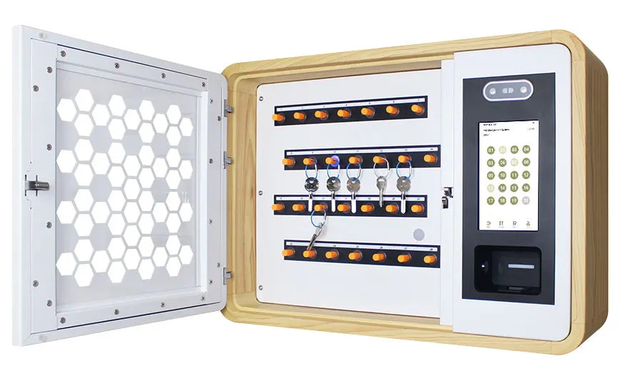 2021 Wall Mount Fingerprint Controlled Key Storage Lock Box Metal Key Safes