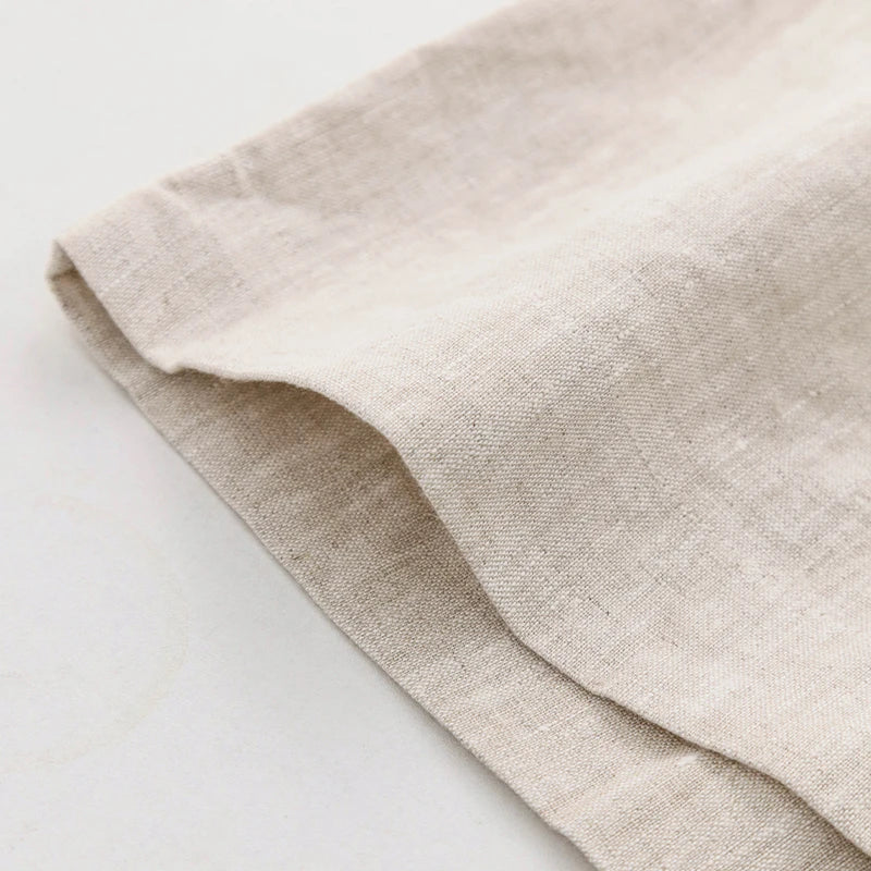 2024 Summer 100% Linen Women'S Shorts Casual High Waist Wide Leg Button Up Elegant Ol Short Pants Femme