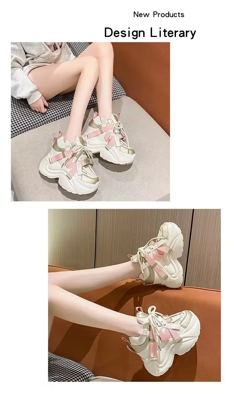 Walking Boots Women Paris Runner Shoes Thick Sole Mesh Breathable Casual Track Daddy Shoes Women Sneakers zapatillas de deporte