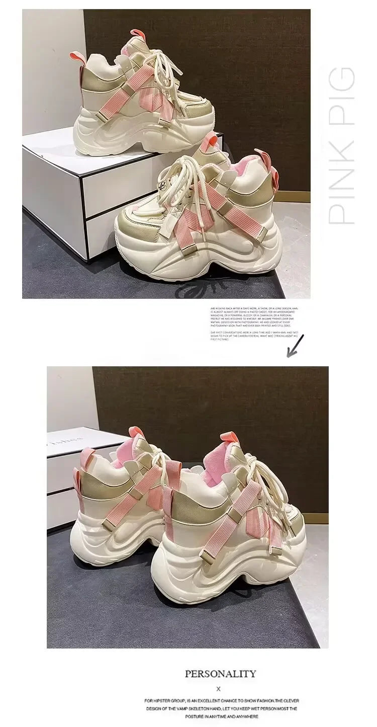 Walking Boots Women Paris Runner Shoes Thick Sole Mesh Breathable Casual Track Daddy Shoes Women Sneakers zapatillas de deporte