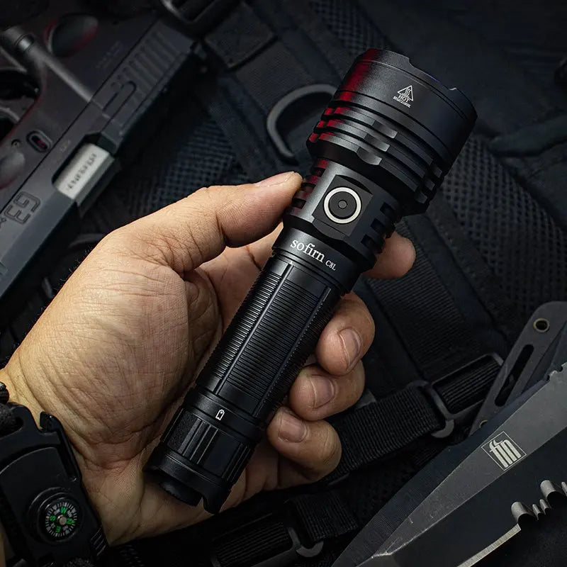 Sofirn C8L 21700 Flashlight Powerful Tactical 3100lm XHP50D HI LED Torch EDC Type C Rechargeable Camping Fishing Hunting Lantern