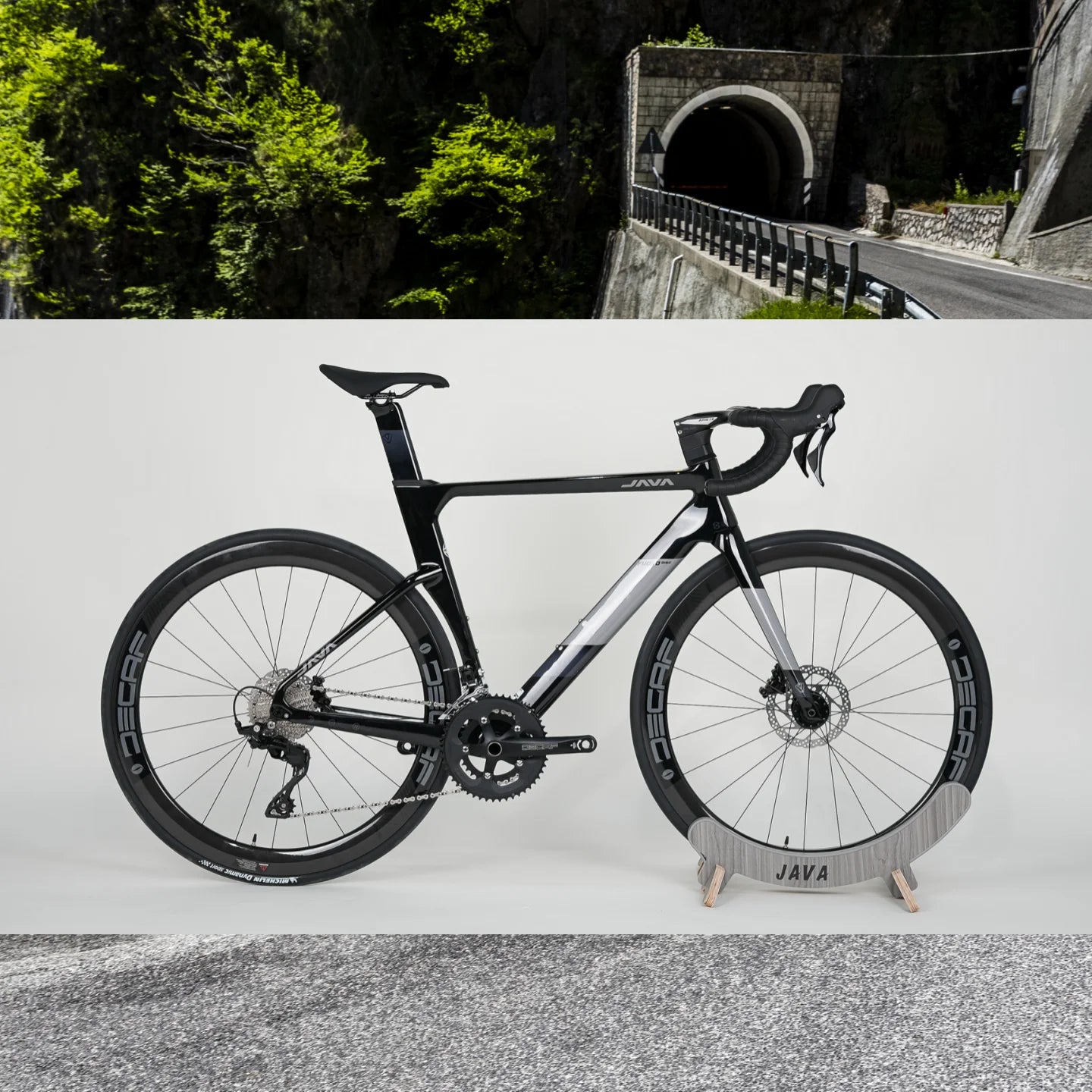 JAVA FUOCO TOP Road Bike 24 Speed Carbon Fiber Road Bicycle R7120 105 Hydraulic Disc Brake Racing Cycling Fuoco-Top DECAF UCI