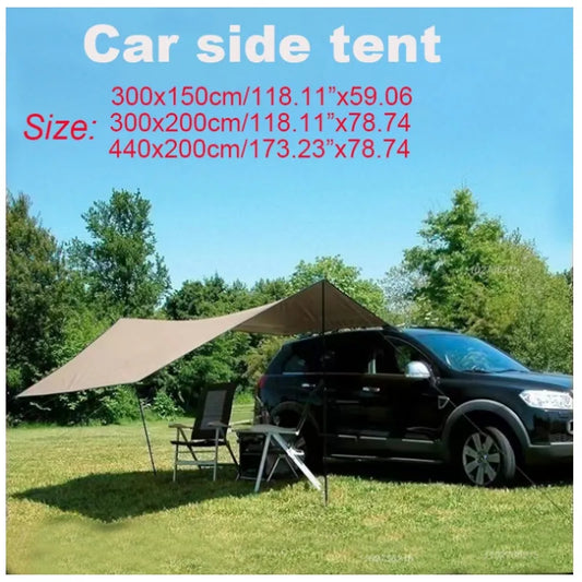 Camping Tarp Waterproof Portable Tarp Multifunctional Outdoor Camping Traveling Awning Backpacking Tarp Shelter Rain Tarp