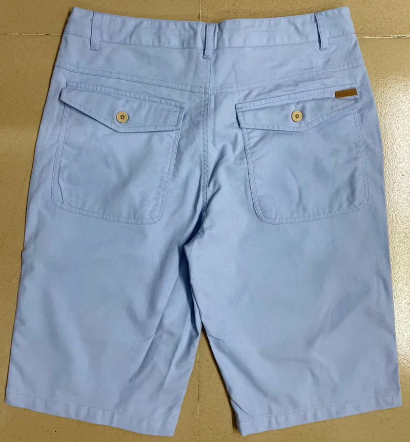 Designer new linen shorts men casual beach short men brand wild leisure solid Cargo shorts for men bermuda masculina bermudas