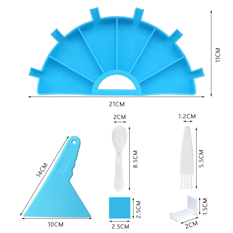 Diamond Painting Multifunctional turning drill tray DIY Diamond Storage tray Diamond Embroidery sieve drill tray Tool set