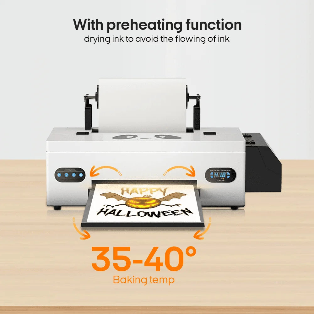 Procolored DTF Transfer Printer A3+ L1800 DTF Printer T Shirt Printing Machine With Curing Oven for Clothes Hoodies Jeans