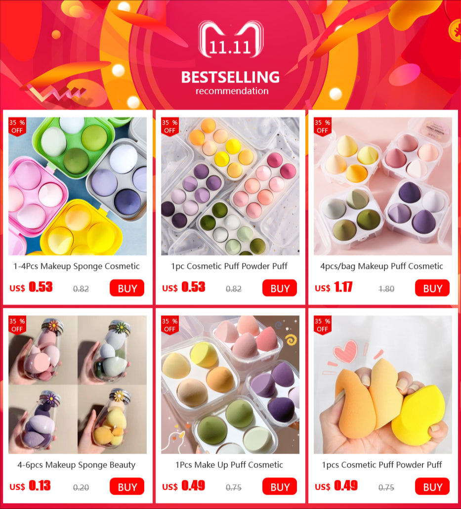 1/4/6 Pcs Make Up Sponge Cosmetic Puff Professional Makeup Sponge Foundation Powder Sponge Makeup Tools Makeup Tools Accessories