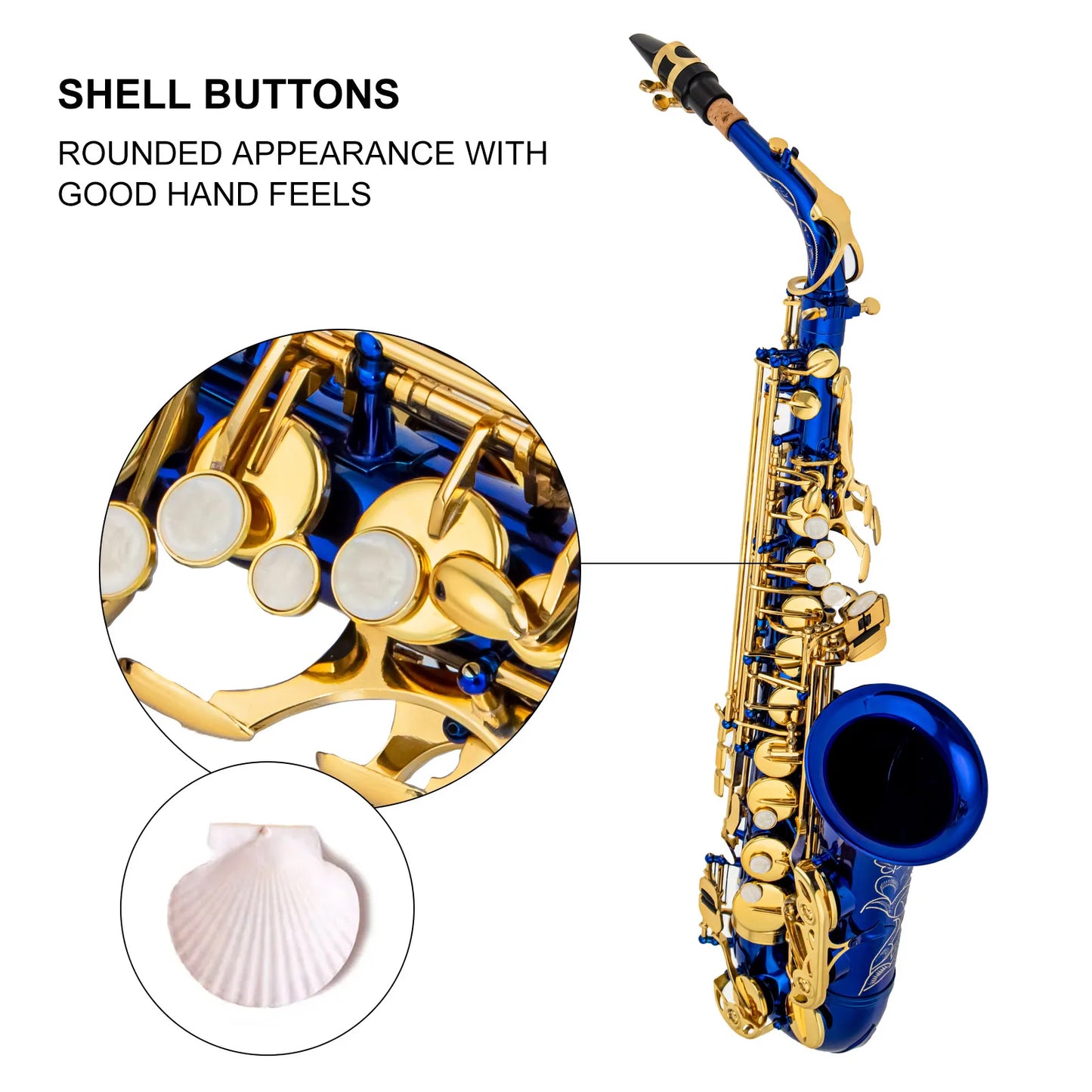 Alto Saxophone Wind Instrument E-drop Children's Beginner Adult Professional Performance Grade Saxophone Full Set Of Accessories