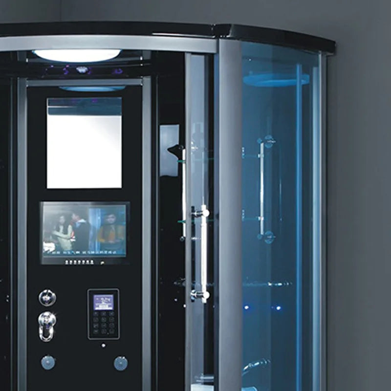 1500X1500X2150mm Luxury Steam Shower Cabin Bathroom Shower Enclosure Multi-Functional TV/DVD Wet Sauna Room 083