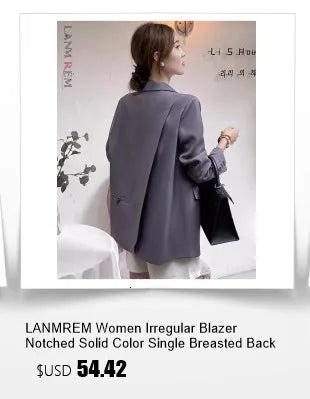 LANMREM Casual Shirt For Women Lapel Bat Sleeve Single Breasted Solid Color Loose Blouses Fashion 2024 New Clothing 2Z1705