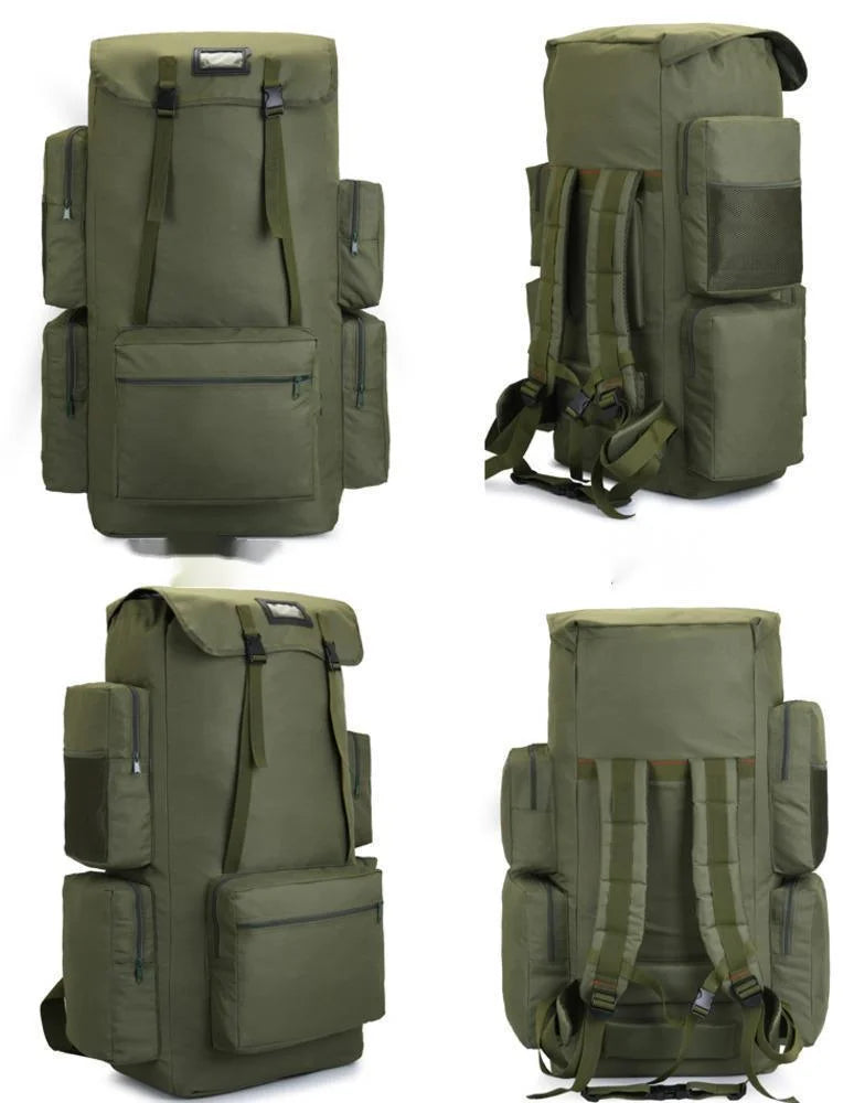 130L Extra Large Capacity Outdoor Backpack Men's Travel Backpack Luggage Bag Check in Camping Exercise Camo Backpack