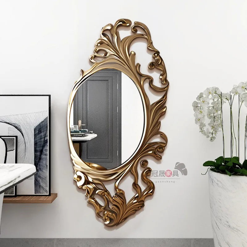 Wall Decorative Mirrors Makeup Italian Indoor Dining Salon Luxury Japanese Decorative Mirrors Bedroom Lustro Decoration Home