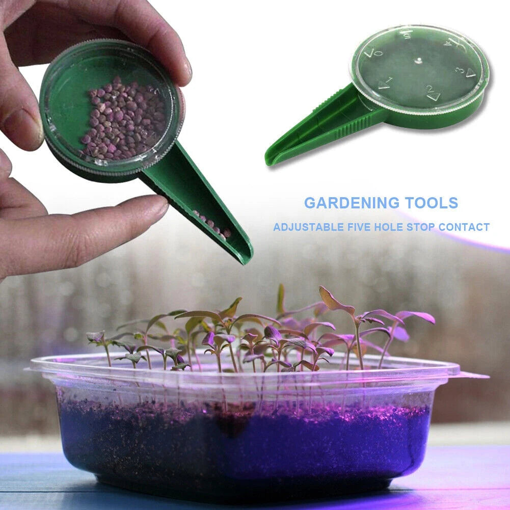 1PC Brand New Sower Adjustable Five-hole Gardening Tools Plastic Sower Plant Care Products Plant Dispenser Sower