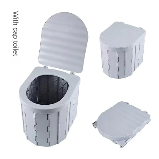 Car Folding Toilet Portable Outdoor Camping Toilet Cover Seat Toilet Reusable Toilet Emergency Toilet Trip Self-driving Toilets