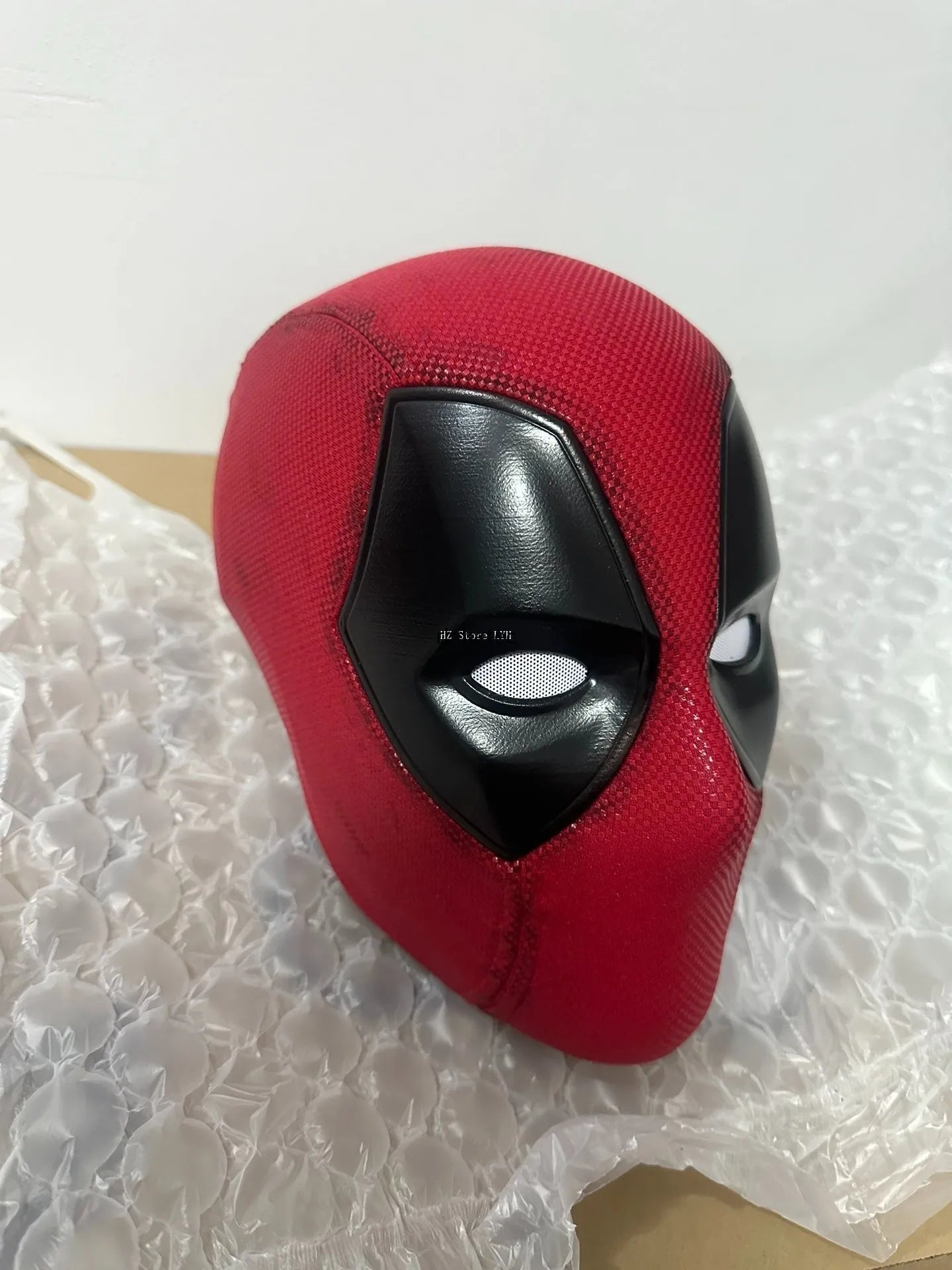 Marvel Deadpool Mask with 3D Screen Printed Fabric & 1 Pair of Magnetic Normal Eyes Halloween Cosplay Costume for Birthday Gift