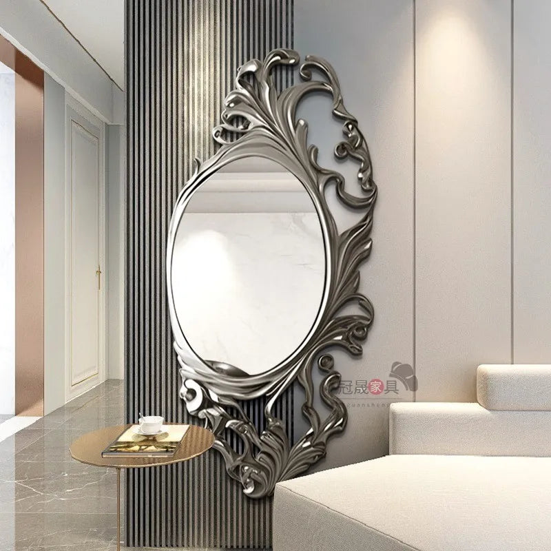 Wall Decorative Mirrors Makeup Italian Indoor Dining Salon Luxury Japanese Decorative Mirrors Bedroom Lustro Decoration Home