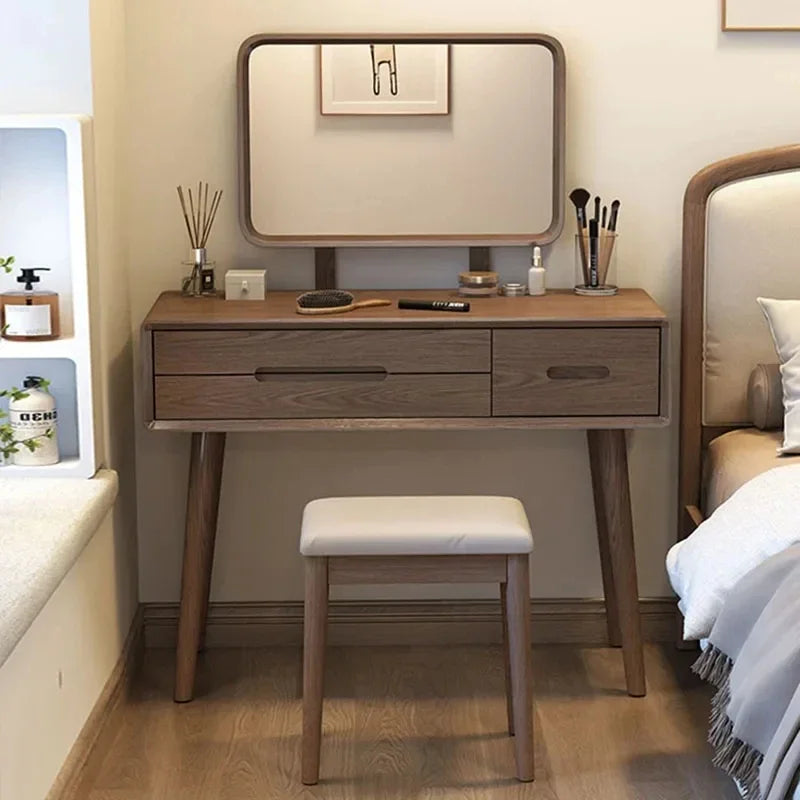 Bedroom Mirror Dressing Table Big Container Nordic Fashion Hairstyle Dressing Table Modern Comoda Pra Quarto Chinese Furniture