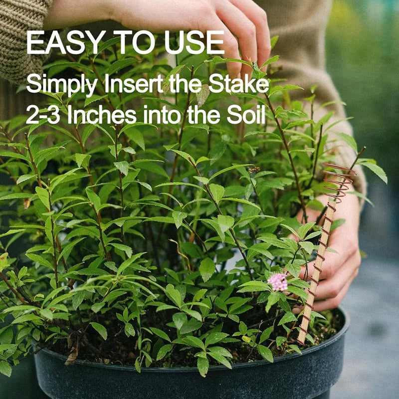 18 Pack Electroculture Plant Stakes,12" Electroculture Copper Gardening Antennas, Electroculture Gardening Copper Coil