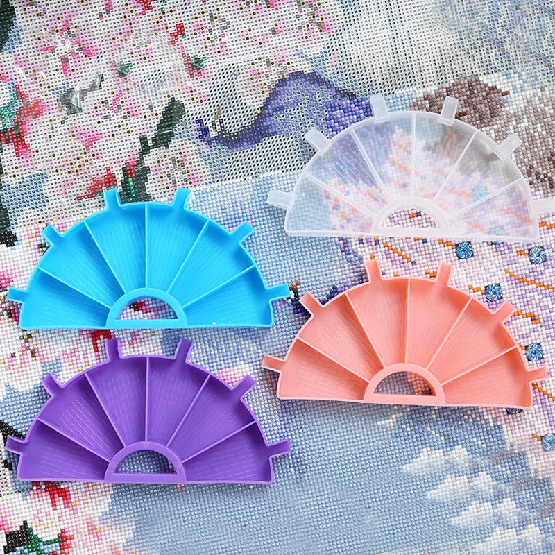 Diamond Painting Multifunctional turning drill tray DIY Diamond Storage tray Diamond Embroidery sieve drill tray Tool set
