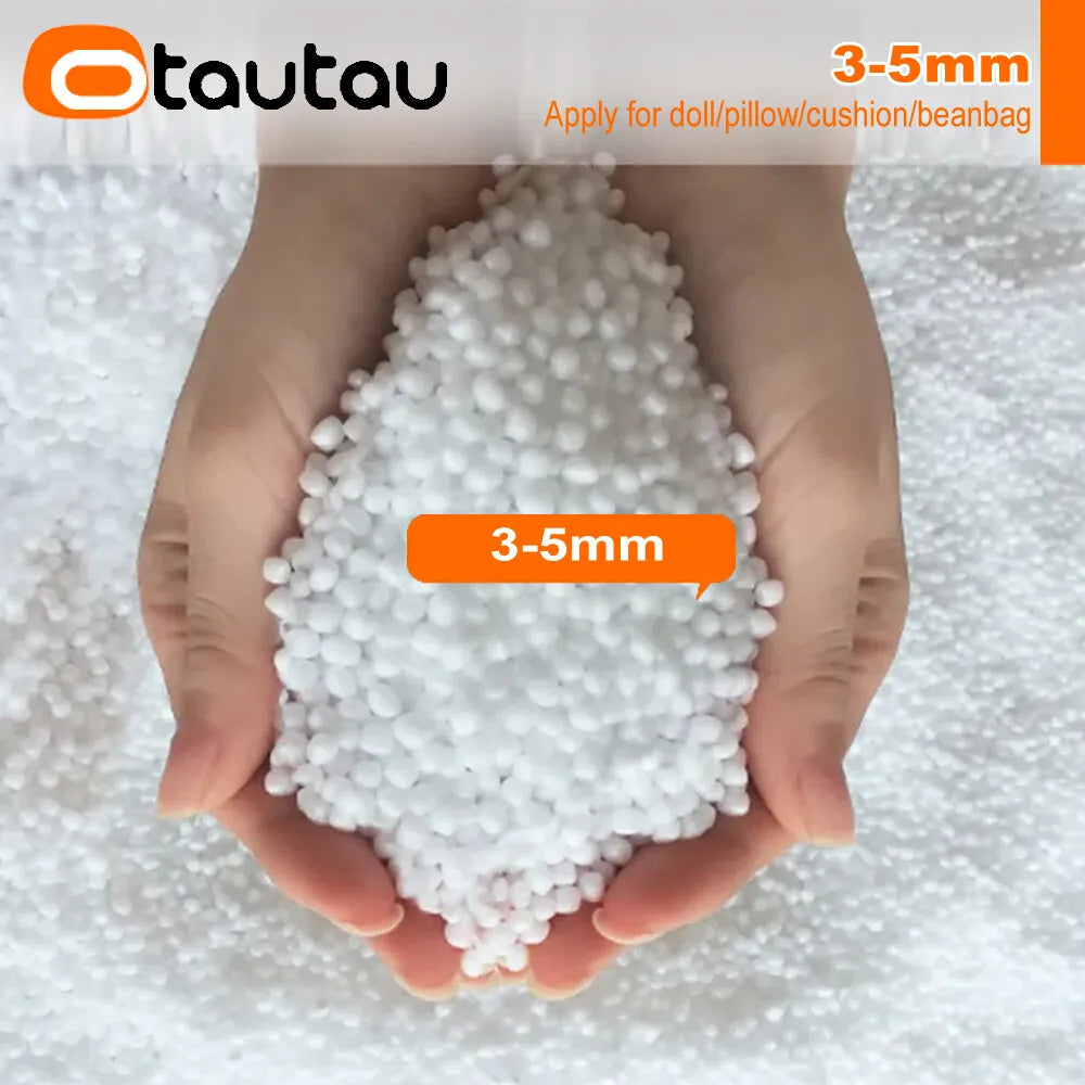 OTAUTAU 150/180/210/240L EPS Ball Filler for 2/3ft Beanbag Pouf 1-3-5mm Polyester Pillow Cushion Bean Bag Chair Snow Scene TCLZ1