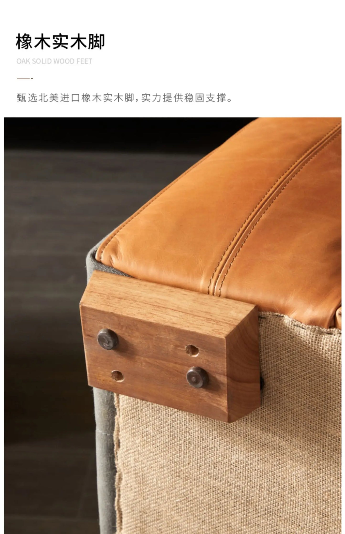 YY Post-Modern Simple Retro Oil Wax Skin Full Leather Sofa Living Room Sofa