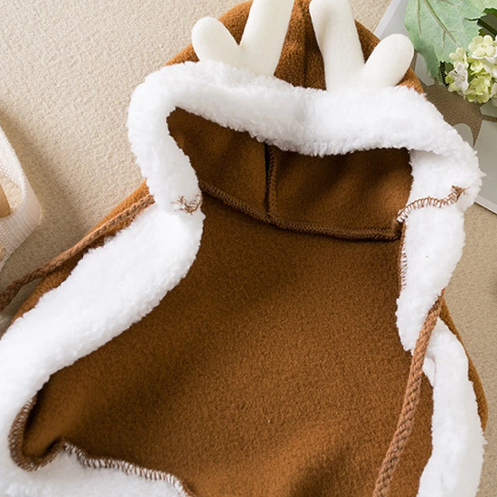 Winter Cat Costume Santa Cosplay Funny Transformed Cat Dog Pet Christmas Cape Dress Up Clothes Red Scarf Cloak Props Decoration