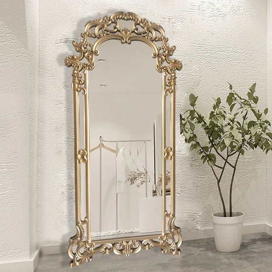 Wall Decor Mirror Wood Nordic Irregular Design Decorations Living Room Mirrors Bedroom Full Body Decoration Murale Floor