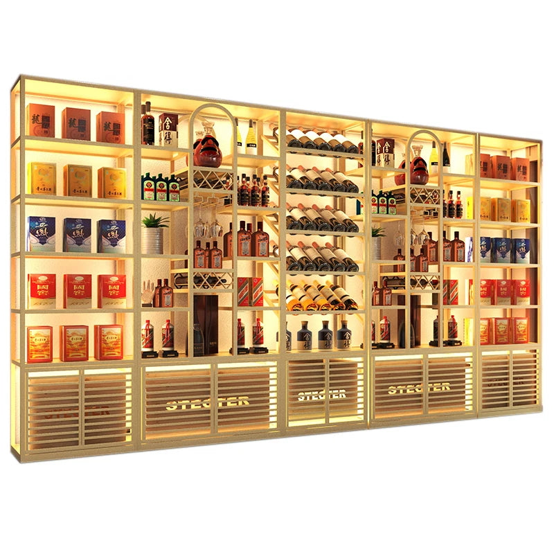 Wine Rack Bar Mini Storage Coffe Modern Cabinet Simple Liquor Minimalist Furniture Adega Barzinho Corner Restaurant Modern Patio
