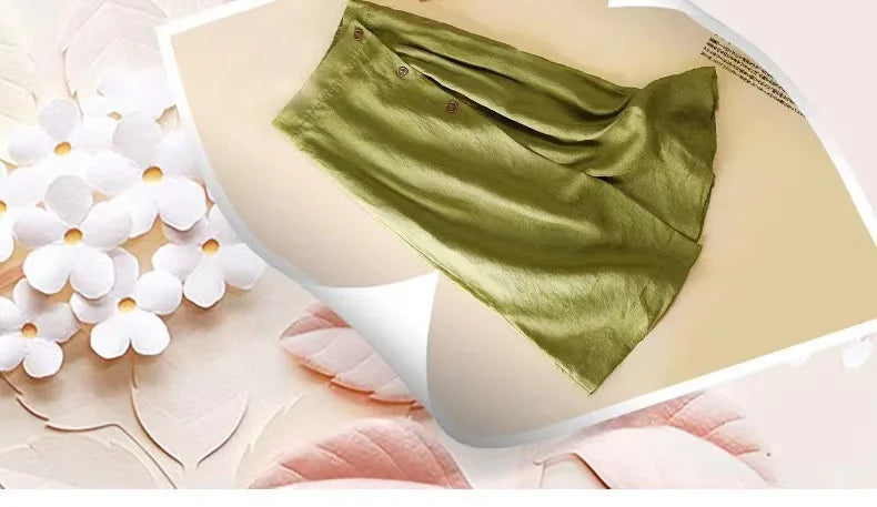 100% Linen Long Summer Skirt Causal Vintage Solid Loose Maxi Skirts with Button Korean Style Women's Clothing Irregular Hoidlay