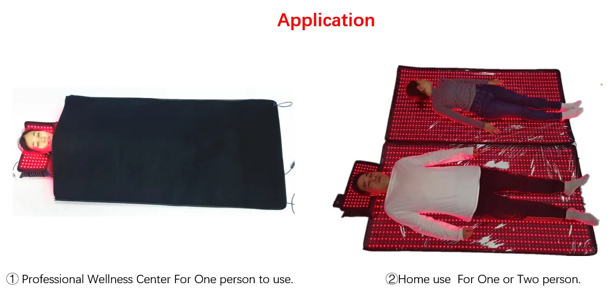 175*90cm 280W 3600pcs Leds Physical Therapy Equipment Deeping Healing Infrared Sauna Red Light Therapy Bed