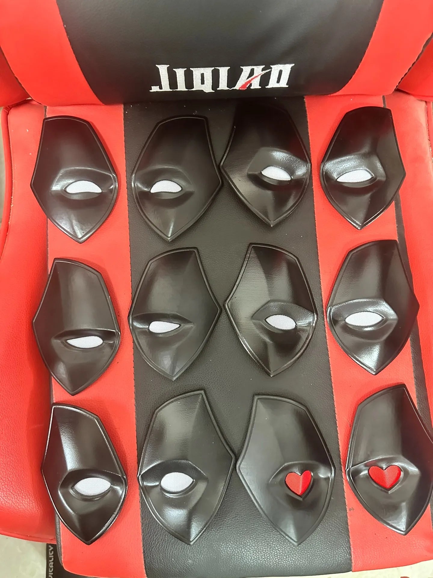 Marvel Deadpool Mask with 3D Screen Printed Fabric & 1 Pair of Magnetic Normal Eyes Halloween Cosplay Costume for Birthday Gift