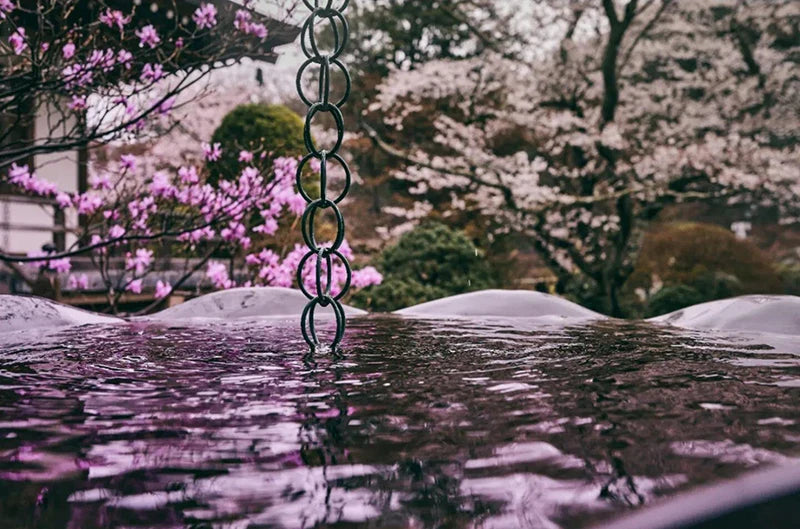 2.6m Copper Falling Water Diversion Chain Rain Bell Temple Eaves Drainage Chain Homestay Villa Courtyard Garden Rain Guide Chain