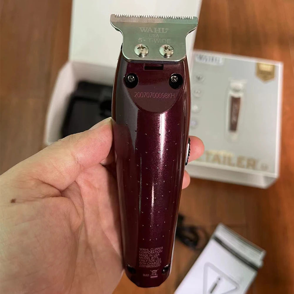 Wahl 8171 Professional 5-Star Cordless Detailer Li Hair Trimmer Extra-Wide T-Blade For Barbers