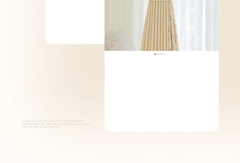 Retro Light Luxury Style Drapes Large Area Bedroom Full Blackout Curtain Home Living Room Drape Floor-to-ceiling Window Curtains