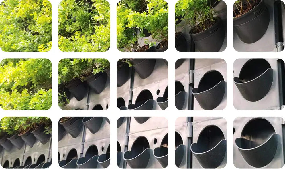 Best-Selling 20 Pack Vertical Garden DIY Home Hanging Indoor Outdoor Green Plant System Self Watering Wall Planter Pots