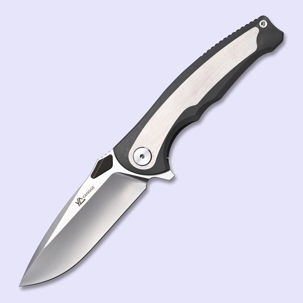 YANGGE RIHE Design YG004 Folding Knife M390 Blade TC4 Titanium Handle Camping Outdoor Fishing Hiking Tactics Survivval EDC Tools