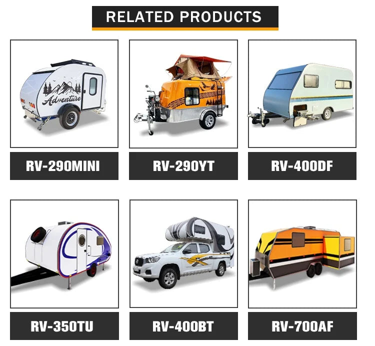 Wecare Motor Home RV Motorhomes RVs Campers Motorhomes Caravans RV Airstream Travel Off Road Camper Trailer with Bathroom