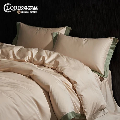 180 long-staple cotton bed four-piece cotton 100-cotton bed linen bedding of five-star hotel