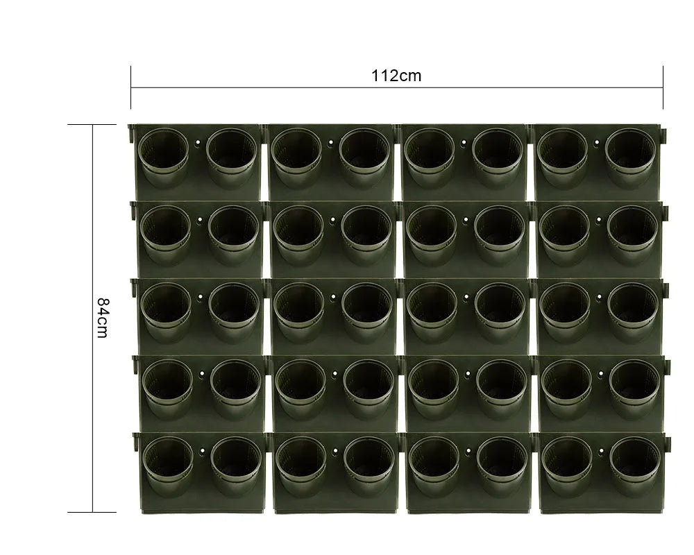 Best-Selling 20 Pack Vertical Garden DIY Home Hanging Indoor Outdoor Green Plant System Self Watering Wall Planter Pots