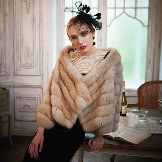 Women's Fur Coat 2223 Trend Natural Fur Short Mink Nature Color Outerwear Jackets Trench Coats New in Outdoor Clothes Clothing