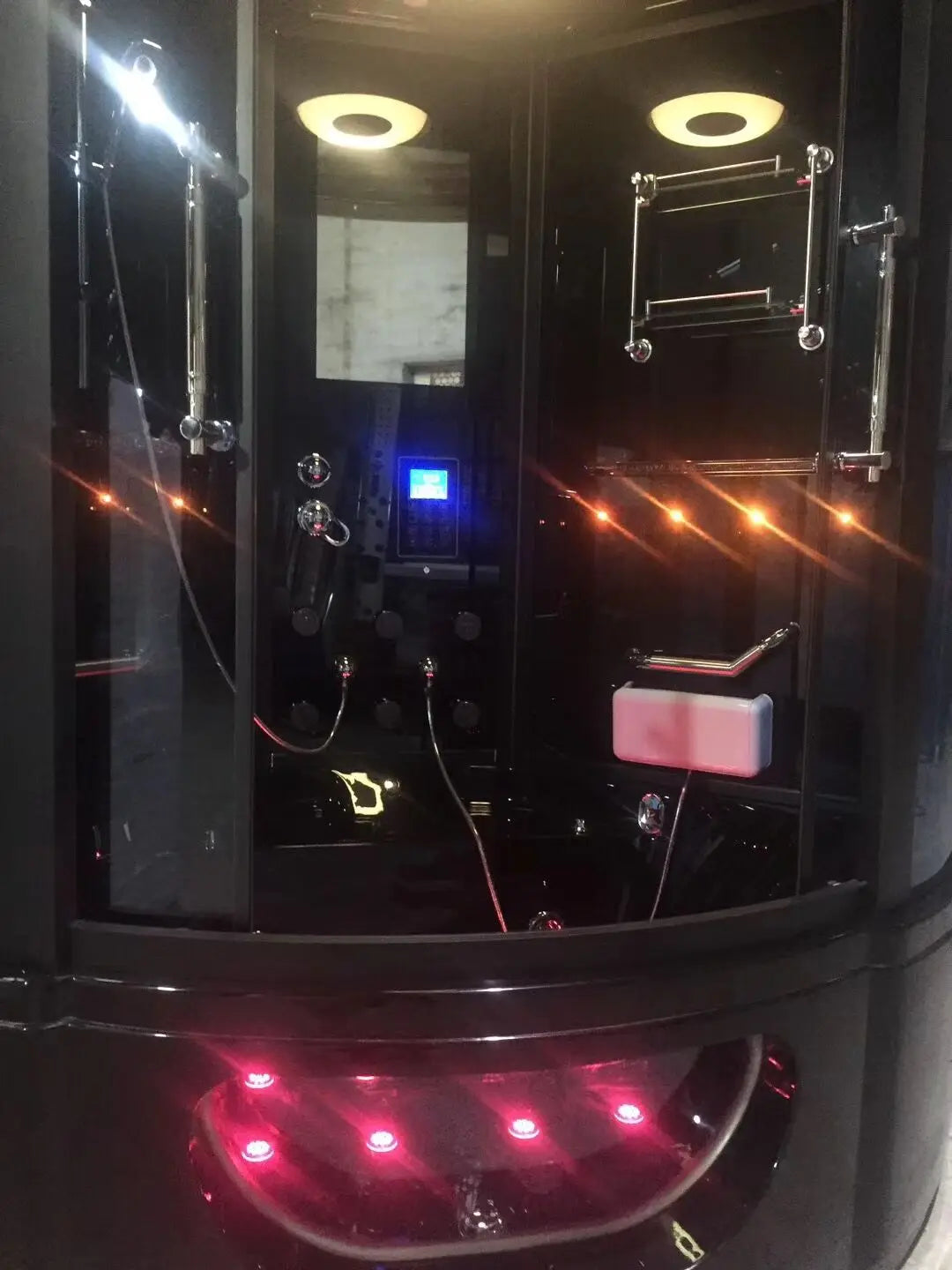 1500X1500X2150mm Luxury Steam Shower Cabin Bathroom Shower Enclosure Multi-Functional TV/DVD Wet Sauna Room 083