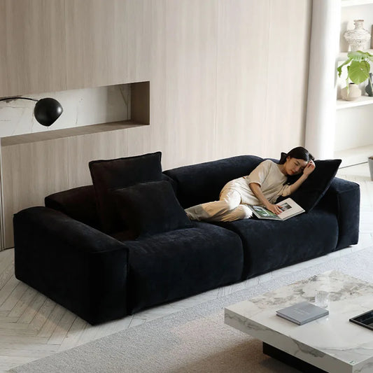 Italian Velvet Living Room Sofa Foam Sponge Minimalist Lounge European Living Room Sofa Barber Bedroom Canape Salon Furnitures