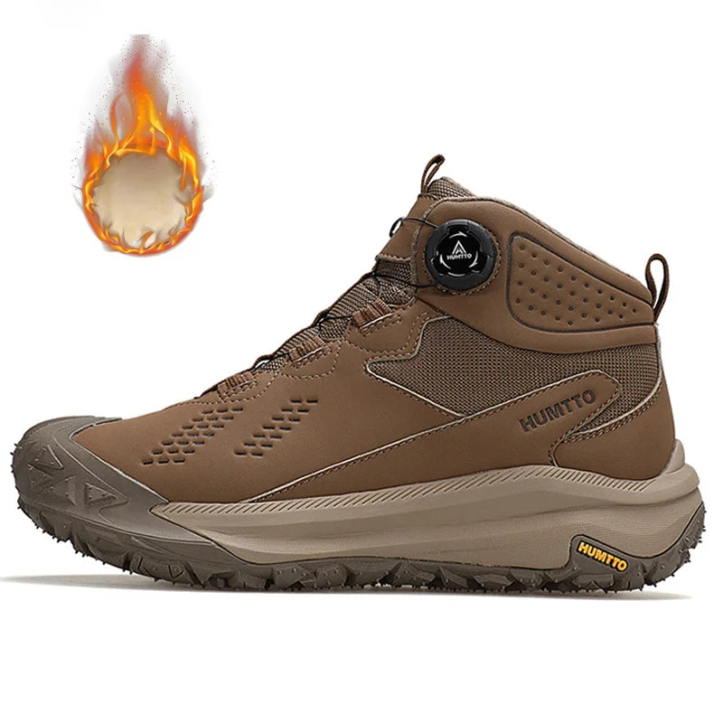 HUMTTO Hiking Shoes Men Waterproof Leather Hunting boots Women Trekking Ankle Tactical Shoes Snow boots Outdoor Sport Sneakers