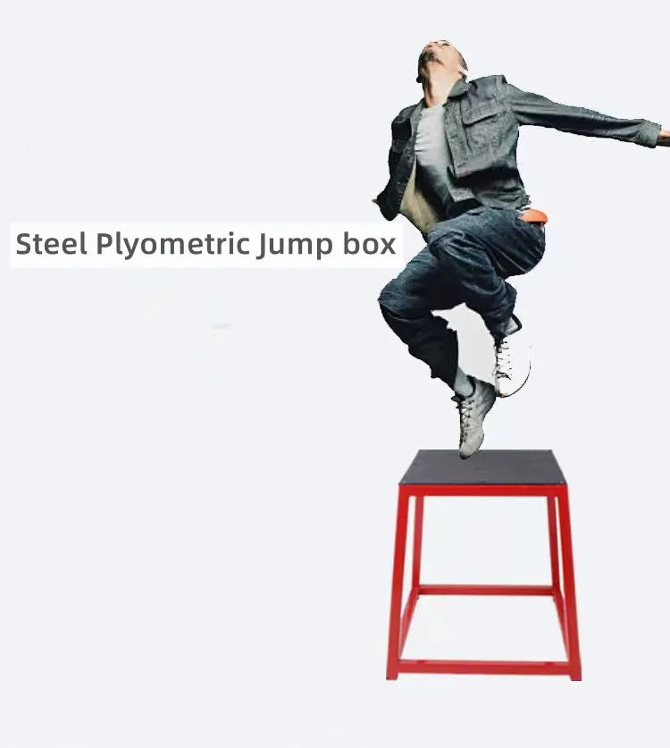 Hot Sales Free Weights Adjustable Steel Gym Plyo Squat Jump Box 6in Black Euplyometric