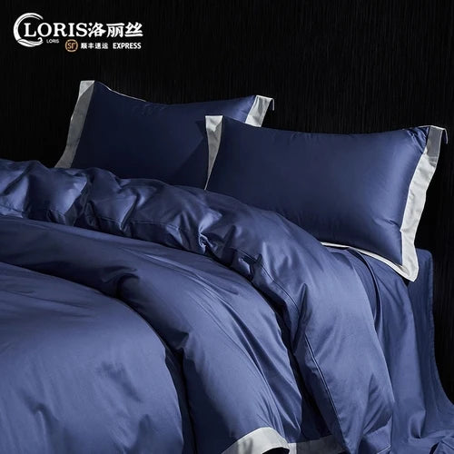 180 long-staple cotton bed four-piece cotton 100-cotton bed linen bedding of five-star hotel
