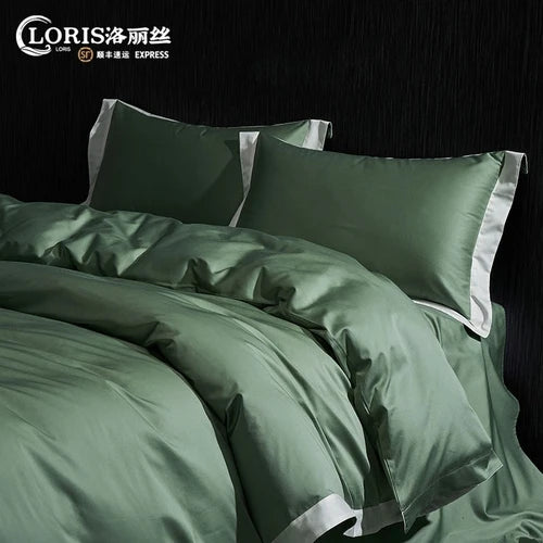180 long-staple cotton bed four-piece cotton 100-cotton bed linen bedding of five-star hotel