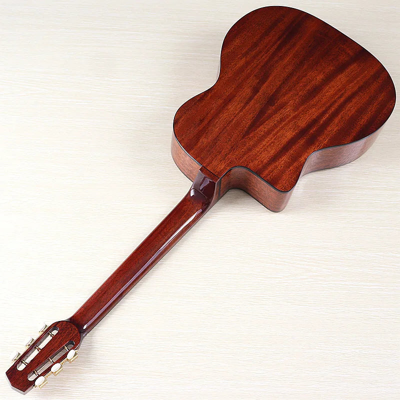 41 Inch Django Guitar Spruce Wood Top Gypsy Swing Acoustic Guitar Natural High Gloss Finish 6 String Folk Guitar Jango