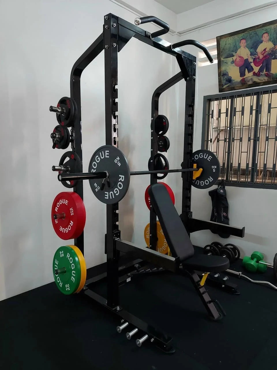 weight plate smith machine multi functional gym equipment smith machine