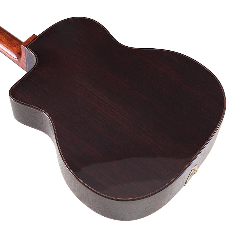 41 Inch Django Guitar Spruce Wood Top Gypsy Swing Acoustic Guitar Natural High Gloss Finish 6 String Folk Guitar Jango